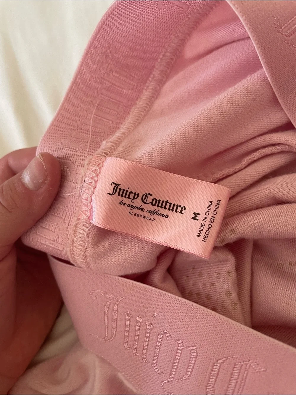 Juicy Couture Pink Velour Logo Lounge Set